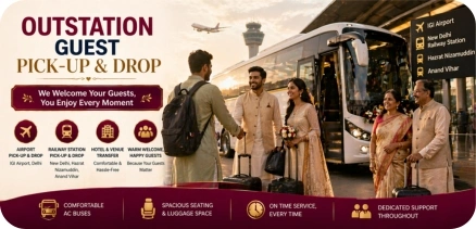 Bus for Outstation Guest Pick-Up & Drop