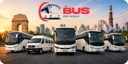 Own fleet of AC luxury buses for Delhi to Agra group travel – 27 to 62 seater coaches available