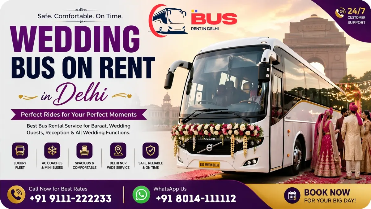 Wedding Bus on Rent in Delhi